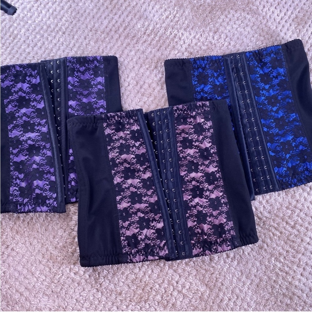 Two Lace Corset Waist Trainers